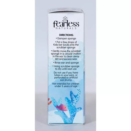 FEARLESS NATURALSKIDS EAR WASH PLUS SCRUB 2OZ