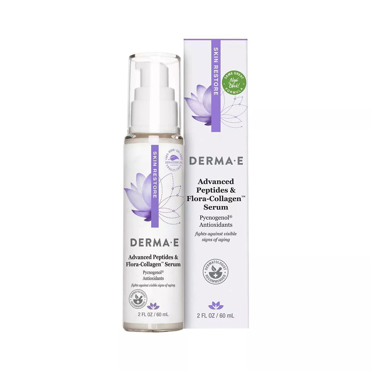 DERMA E. ADVANCED PEPTIDES & COLLAGEN SERUM 2OZ