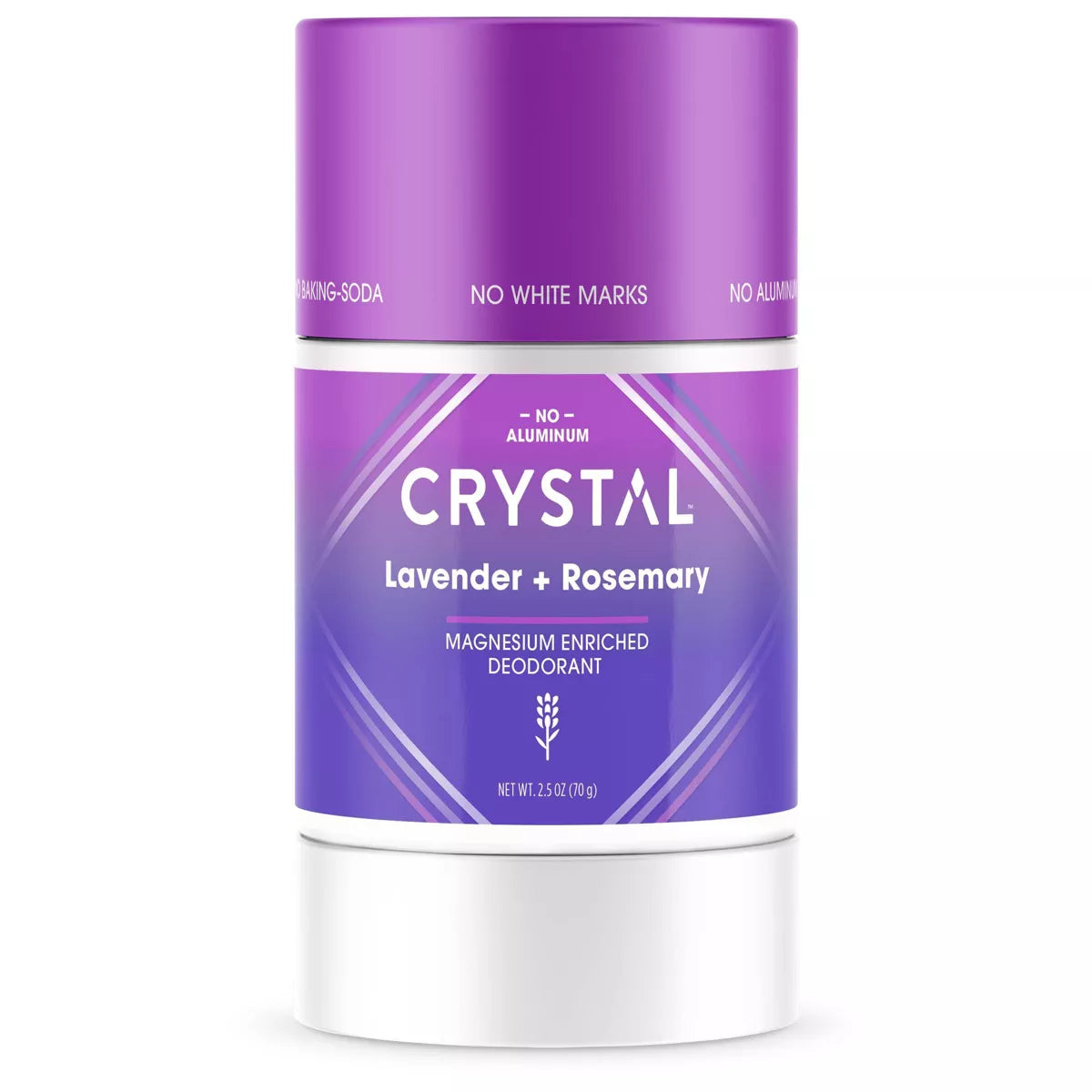 CRYSTAL MAGNESIUM ENRICHED DEODORANT LAVENDER ROSEMARY 2.5OZ