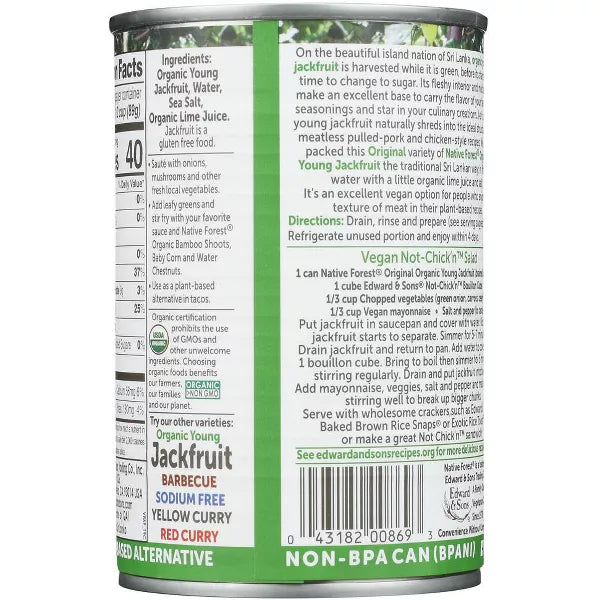 NATIVE FOREST Young Jackfruit 14 OZ