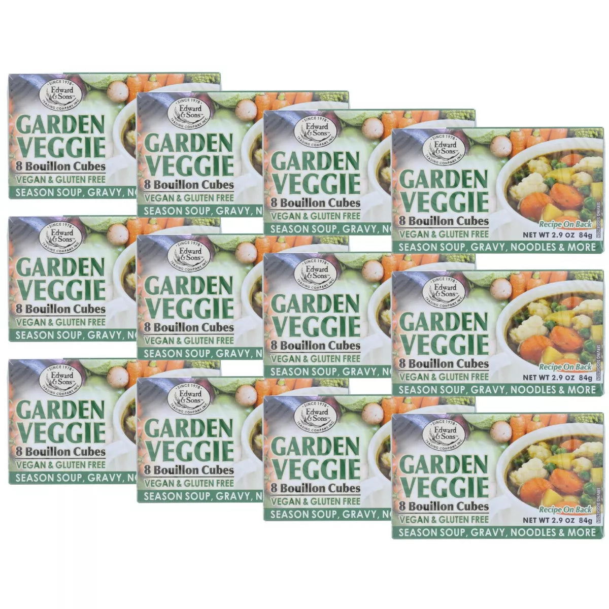 EDWARD & SONS Garden Veggie, Cubes 2.9 OZ