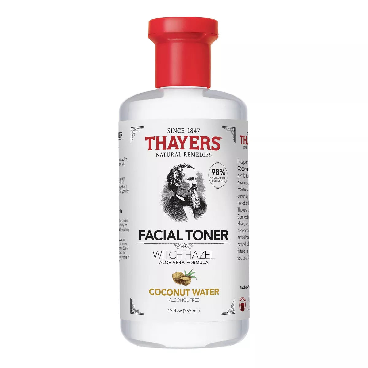 THAYERS ALCOHOL FREE COCONUT WITCH HAZEL TONER 12OZ
