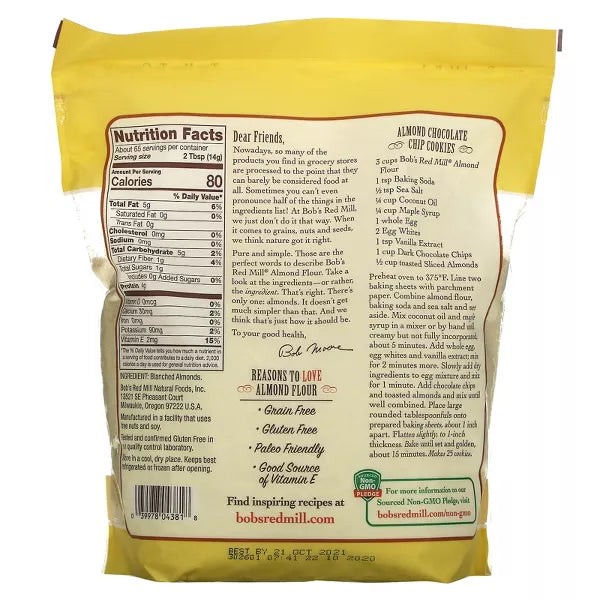 BOB`S RED MILL Blanched Almond Flour 32 OZ