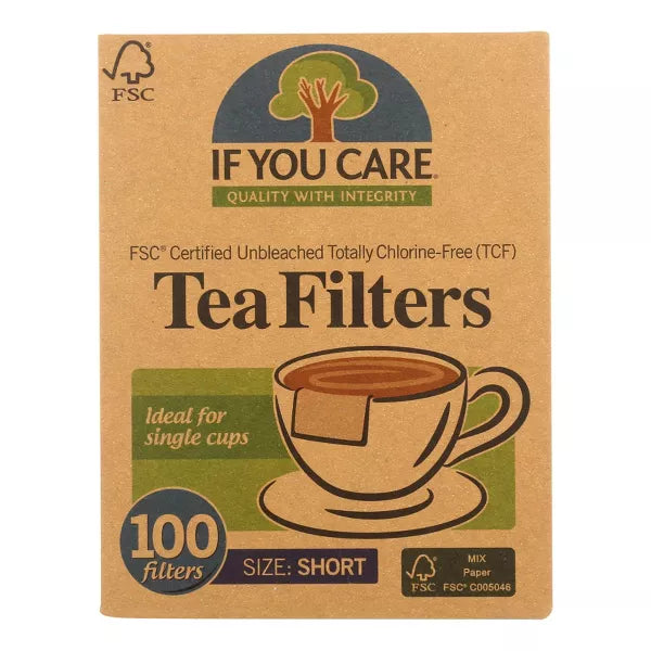 IF YOU CARE FSC Certified Unbleached Tea Filter 100 CT