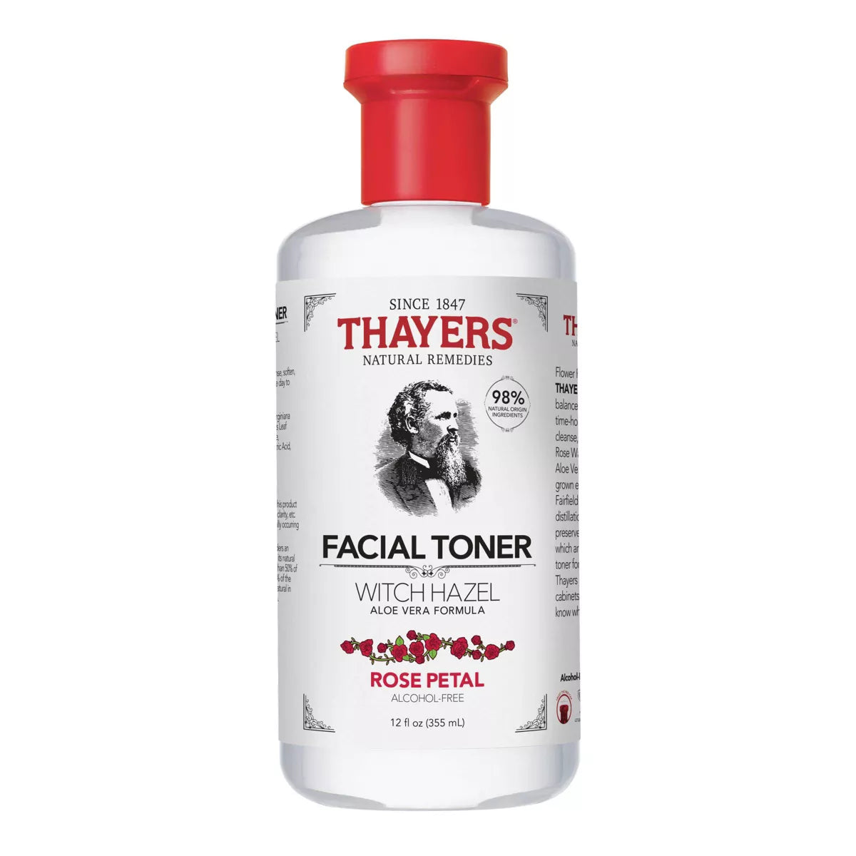 THAYERSWITCH HAZEL TONER ROSE 12OZ