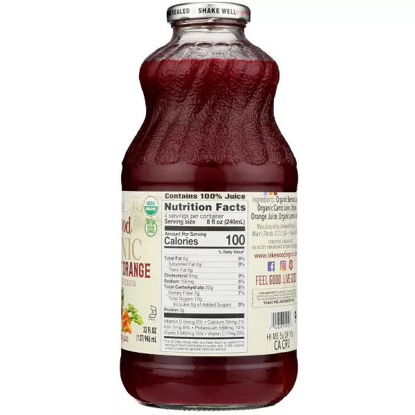 LAKEWOOD Beet Carrot Orange 32 OZ