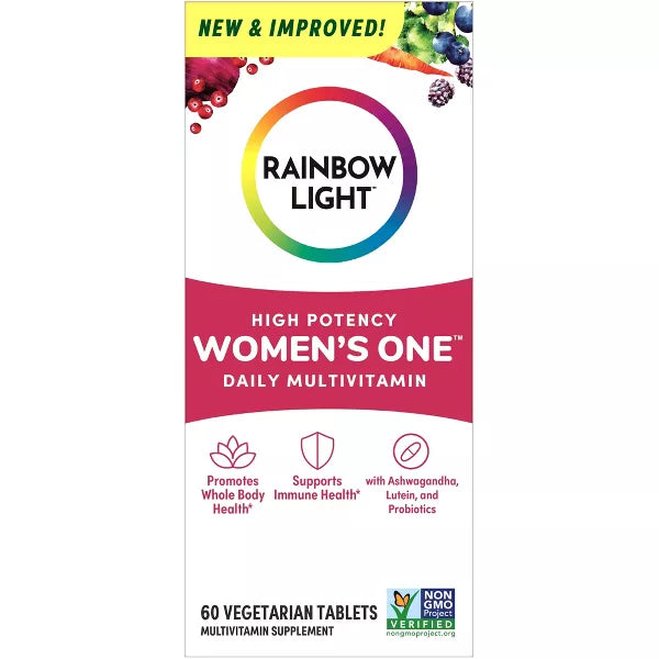Rainbow Light HIGH POTENCY WOMEN’S ONE 50+ DAILY MULTIVITAMIN 60CT