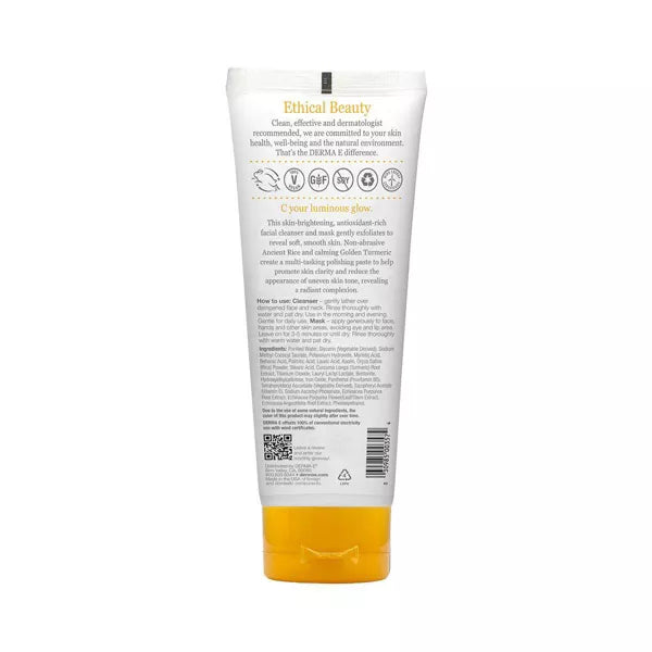 DERMA E VITAMIN C GENTLE DAILY CLEANSING PASTE 4 OZ