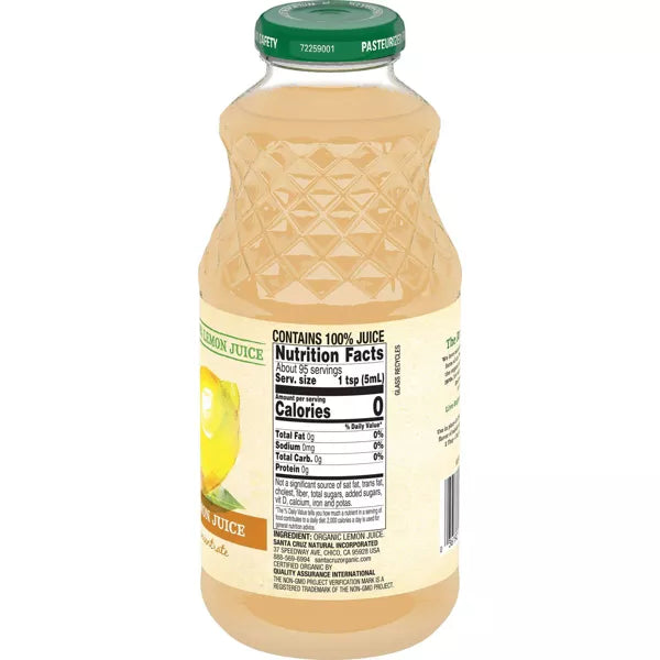 SANTA CRUZ ORGANIC Lemon 16 OZ