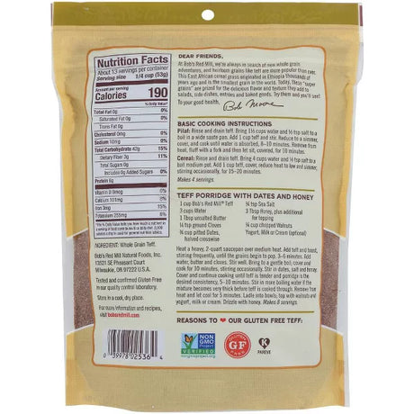 BOB`S RED MILL Teff, Whole Grain 24 OZ