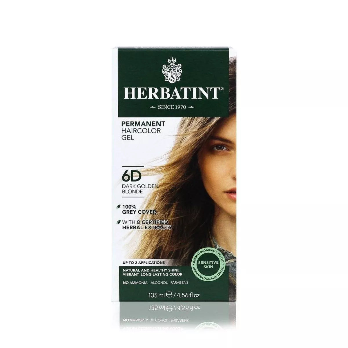 HERBATINT NATURAL HAIR COLOR 6D PERM HAIR COLOR DARK GOLD 4OZ
