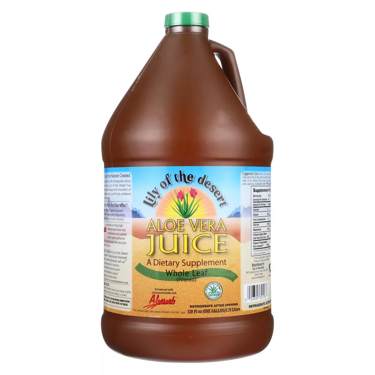 LILY OF THE DESERT WHOLE LEAF ALOE VERA JUICE 128OZ