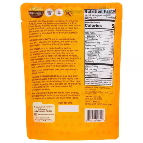 MIRACLE NOODLE Angel Hair 7 OZ