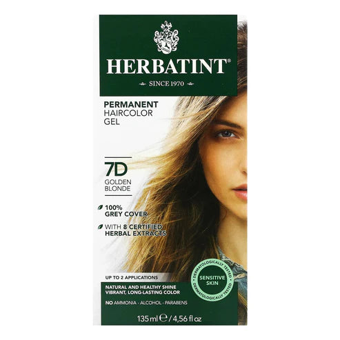 HERBATINT NATURAL HAIR COLOR 7D PERM HAIR COLOR GOLDEN BLEND 4OZ