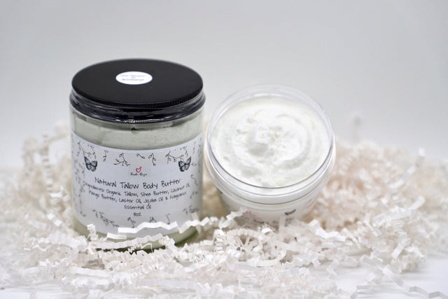 Handi-Razor Natural Tallow Body Butter 8 oz jar