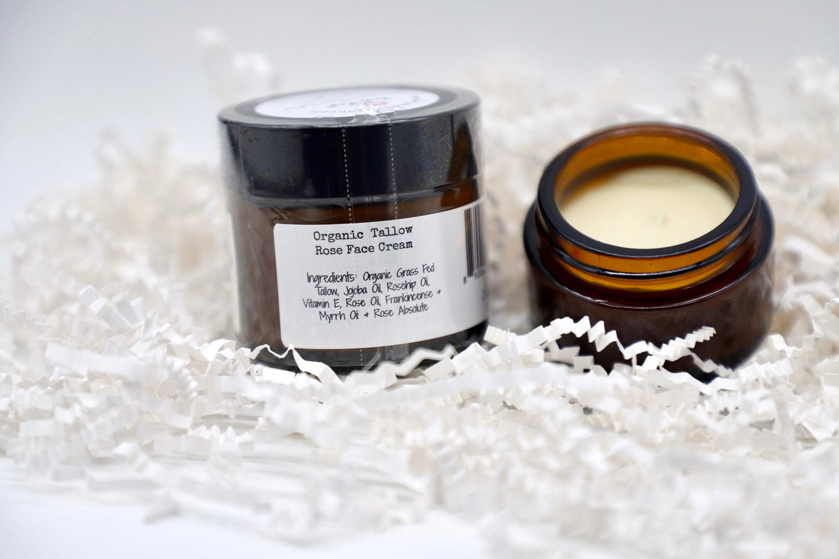 Handi-Razor Rose Tallow Face Cream ingredient label