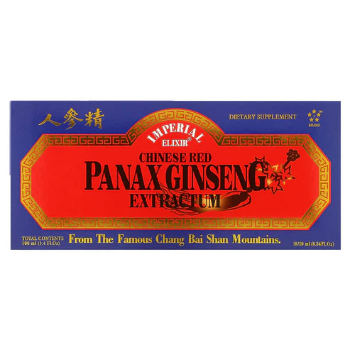 IMPERIAL ELIXIR GINSENG CHINESE RED PANAX GINSENG EXTRACTUM VIALS 10X10