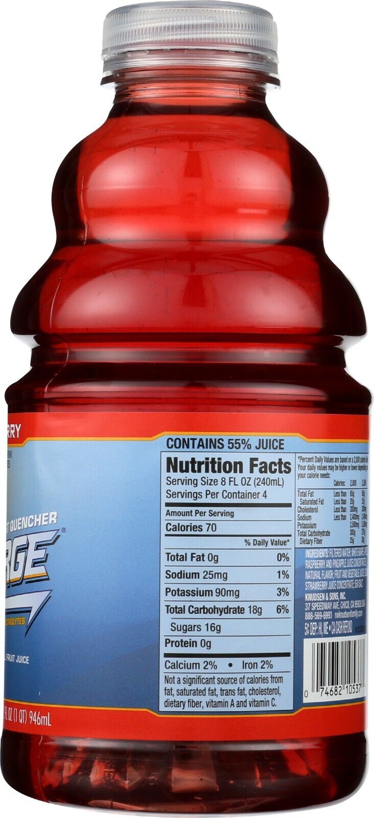 R.W. KNUDSEN FAMILY Recharge, Mixed Berry 32 OZ