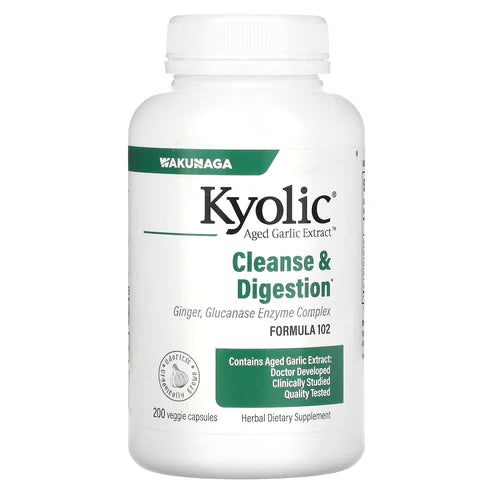 Kyolic Candida Cleanse And Digestion Formula 102, 200 Capsules