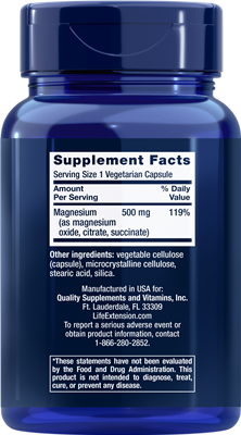 Life Extension Magnesium Caps 500 mg