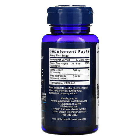 Life Extension Gamma E Mixed Tocopherols & Tocotrienols