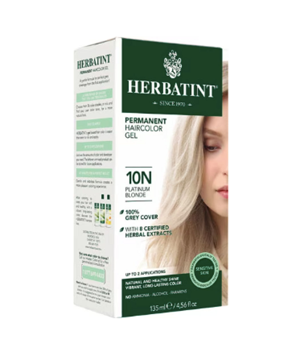 HERBATINT NATURAL HAIR COLOR 8D PERM HAIR COLOR LIGHT GOLD BLEND 4OZ