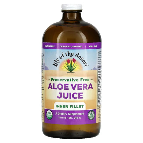 LILY OF THE DESERT ALOE VERA JUICE PRSV FREE 32OZ