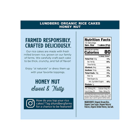 LUNDBERG FAMILY FARMS Honey Nut 9.6 OZ