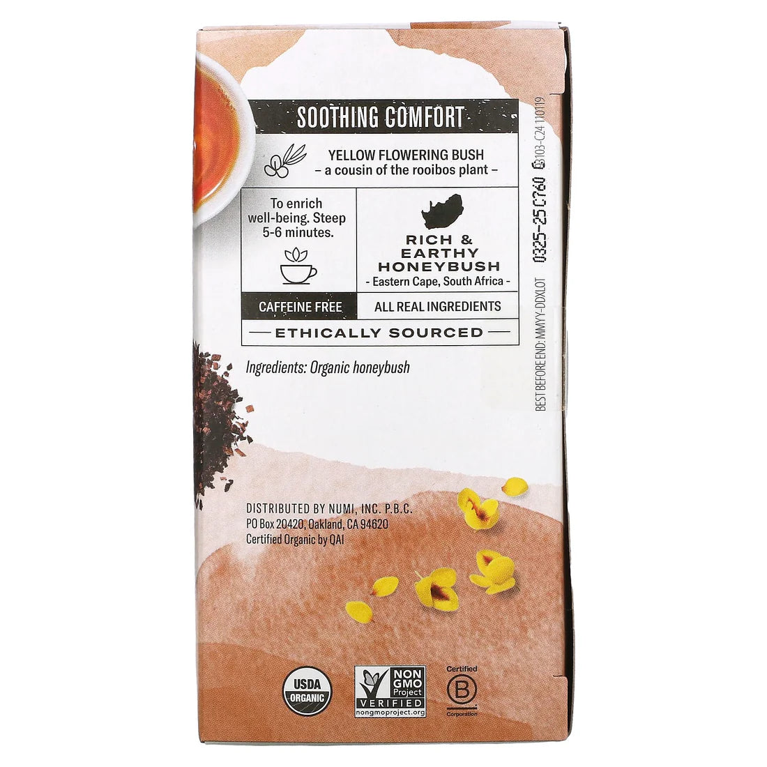 NUMI TEAS Honeybush Teasans 18 BAG