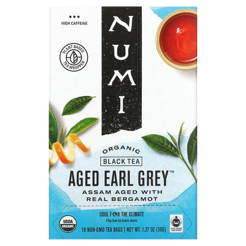 NUMI TEAS Aged Earl Grey Black Tea 18 BAG