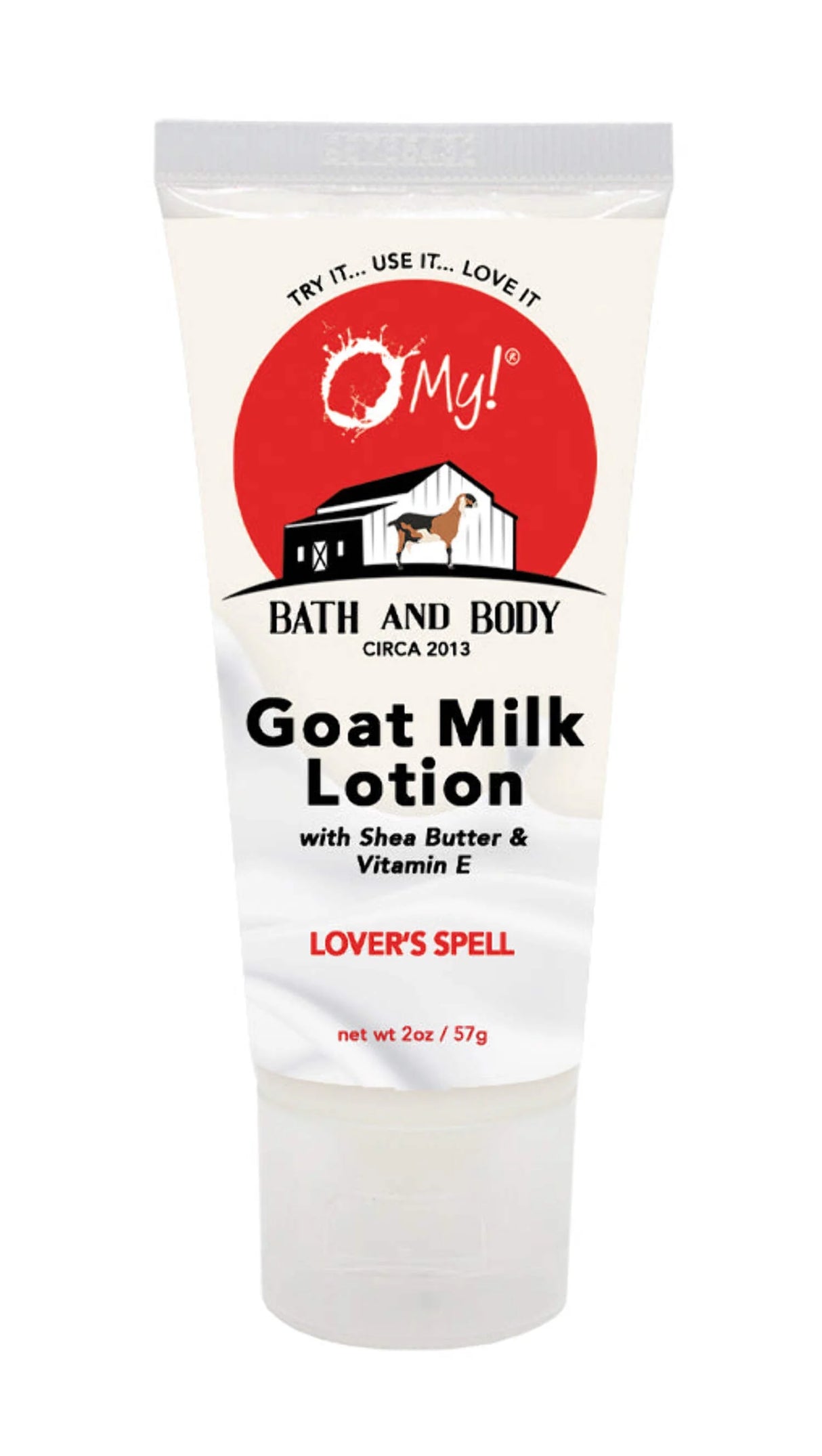 O MY! BATH AND BODY GOAT MILK LOTION LOVER'S SPELL 12OZ