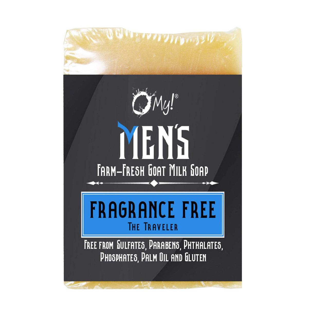 O MY! BATH AND BODYGOAT MILK SOAP BAR MENS FRAGRANCE FREE 6 OZ