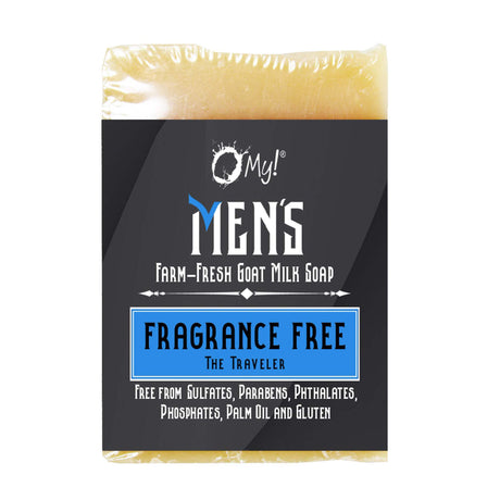 O MY! BATH AND BODYGOAT MILK SOAP BAR MENS FRAGRANCE FREE 6 OZ