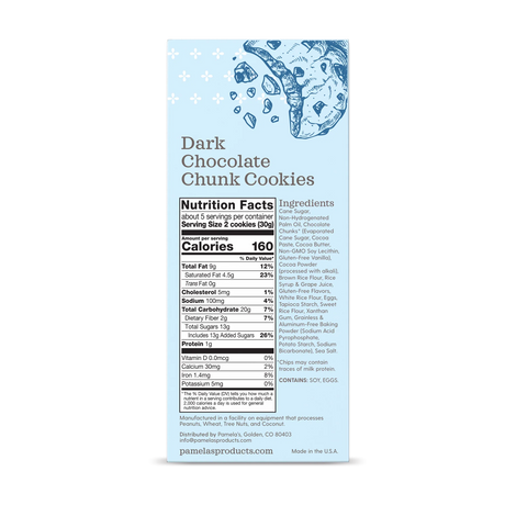 PAMELA`S Dark Chocolate Chunk 5.29 OZ