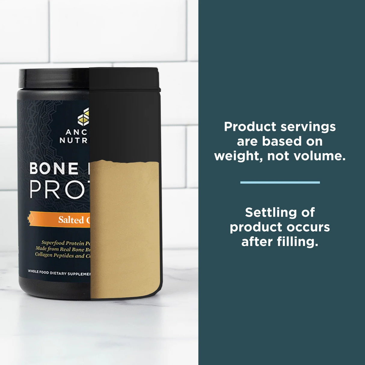 Ancient Nutrition Bone Broth Protein Beef - Salted Caramel - 20 srv Powder
