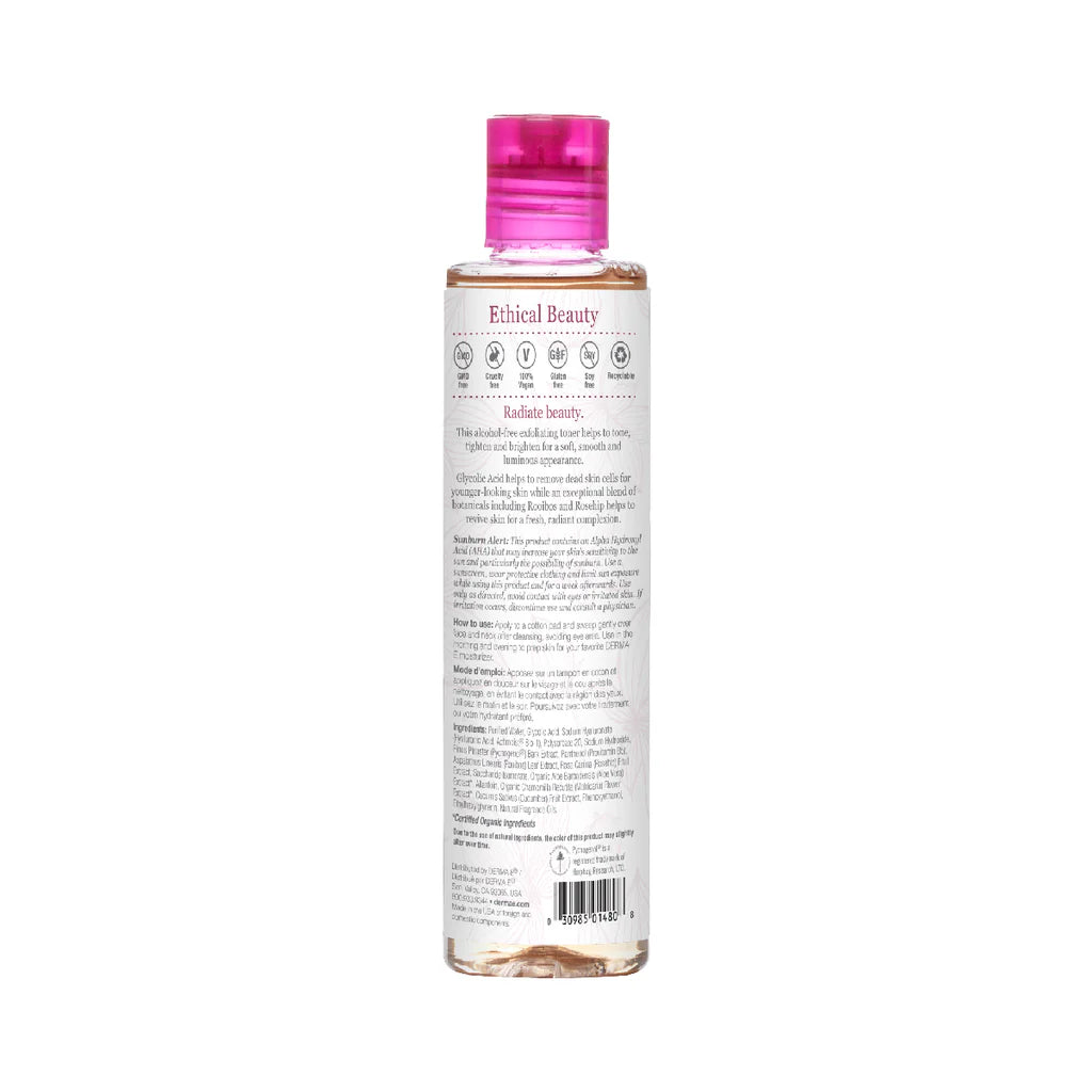 Derma E Radiance Toner Glycolic Acid & Rooibos