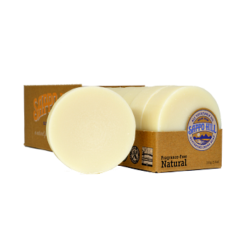 Sappo Hill Glycerine Creme Bar Soap Natural (Fragrance Free)