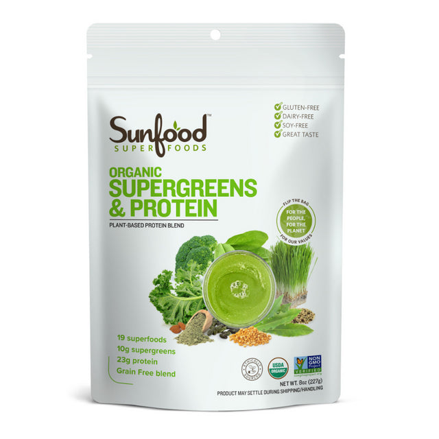 Sunfood Supergreens & Protein 8oz