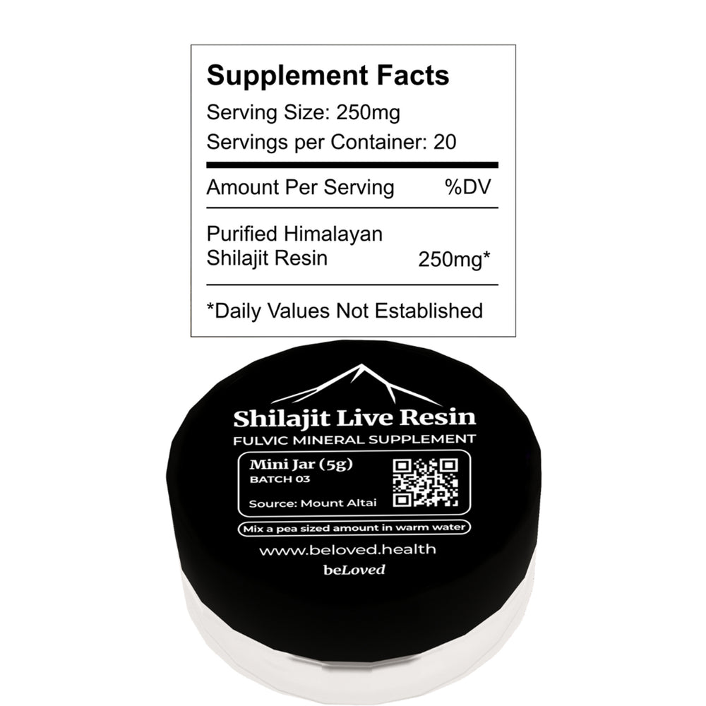 Shilajit Live Resin Fulvic & Trace Minerals