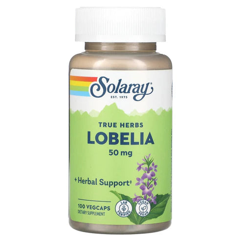 Solaray Lobelia 100CT 50MG Veg Capsule