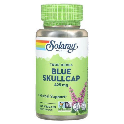 Solaray Blue Skullcap 100CT 425MG Veg Capsule