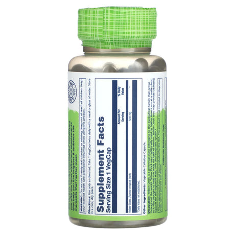 Solaray Yellow Dock 100CT 500MG Veg Capsule