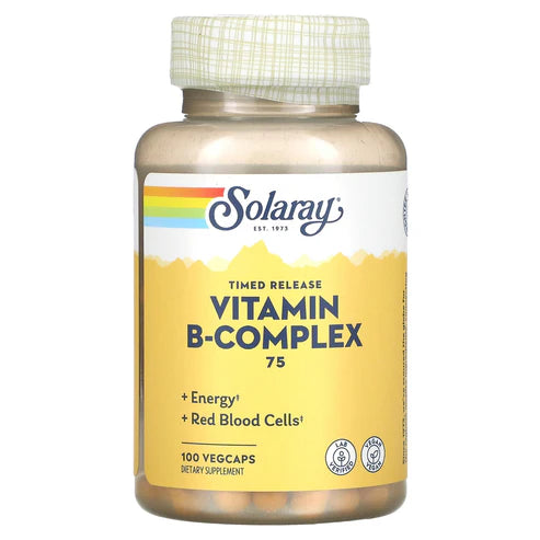 Solaray Vit B Complex 100CT 75MG Veg Capsule