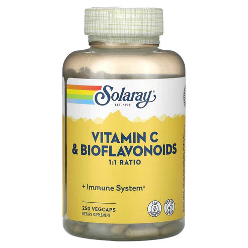 Solaray Vit C & Bioflavonoids 250CT 500MG Veg Capsule