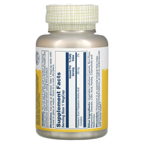 Solaray Potassium 200CT 99MG Veg Capsule