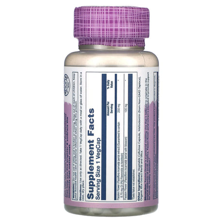 Solaray Vital Extracts Passion Flower 60CT 250MG Veg Capsule