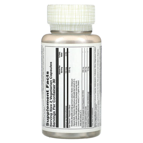 Solaray Total Cleanse™ Respiratory 60CT  Veg Capsule