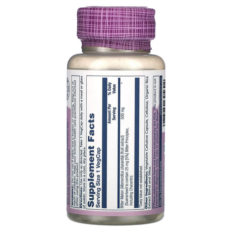 Solaray Vital Extracts Bitter Melon 60CT 500MG Veg Capsule