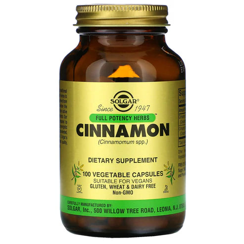 Solgar FP Cinnamon Vegetable Capsules 100V cap