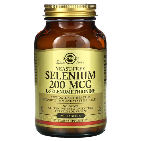 Solgar Yeast-Free Selenium 200 mcg Tablets 250tablet